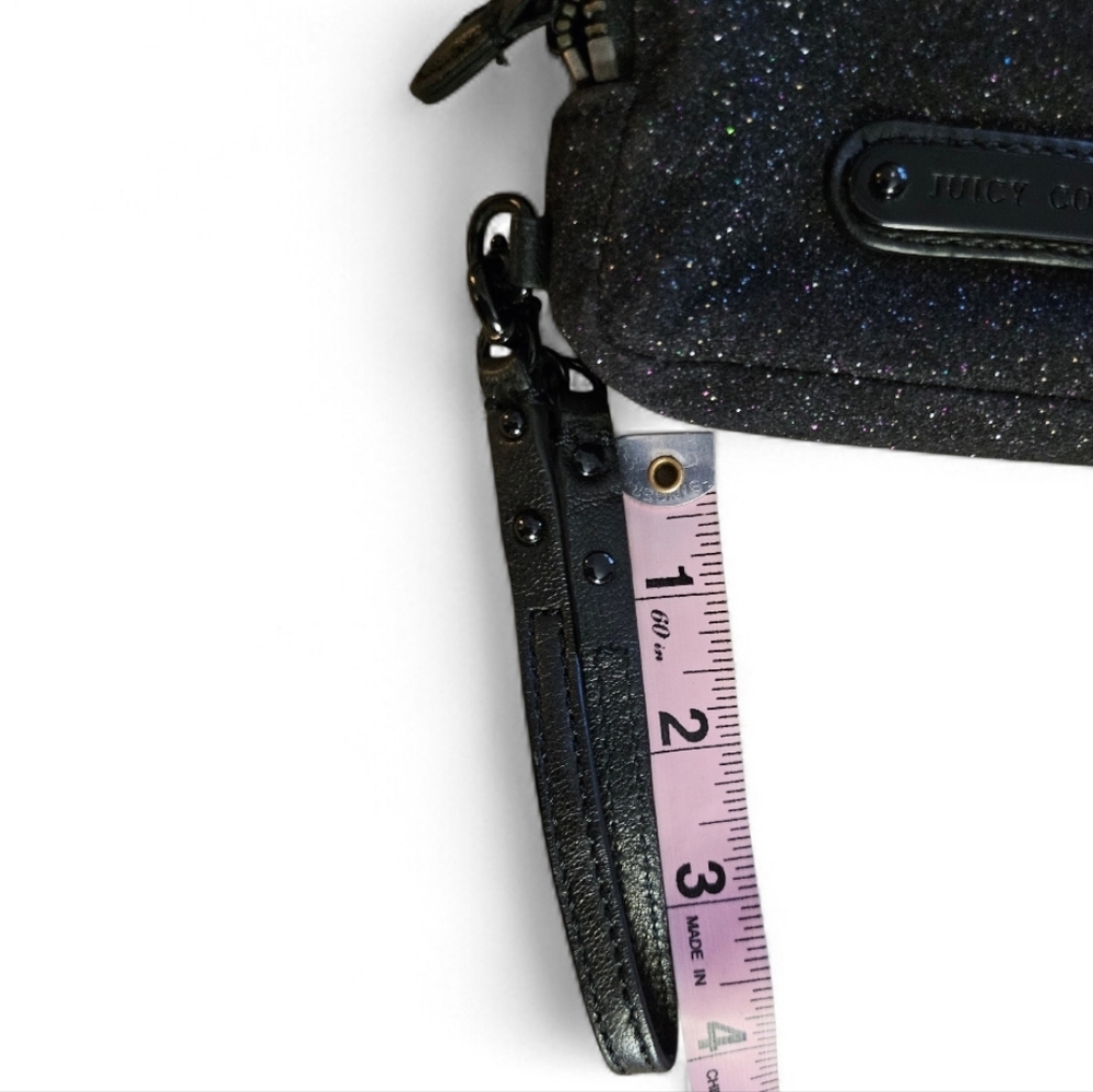 Y2K Juicy Couture Black Stardust Wristlet With Original Box - Picture 10 of 11